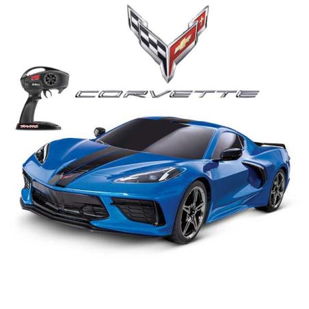 4-TEC 3,0 - CORVETTE STINGRAY bleu- 4X4 - 1/10 - BRUSHED