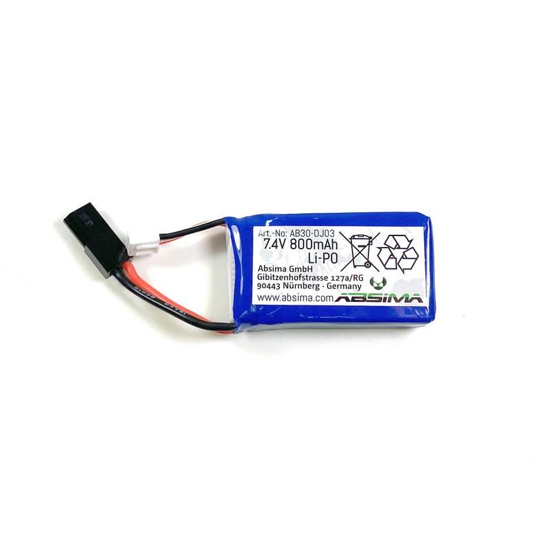 BATTERIE LI-ION 7,4V 800MAH ABSIMA